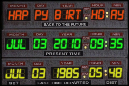 back to the future dashboard